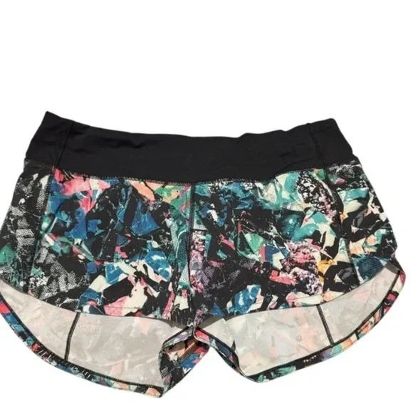 Lululemon Speed Up Short *2.5" Color Crush Multi / Black Sz 6 - Picture 2 of 7